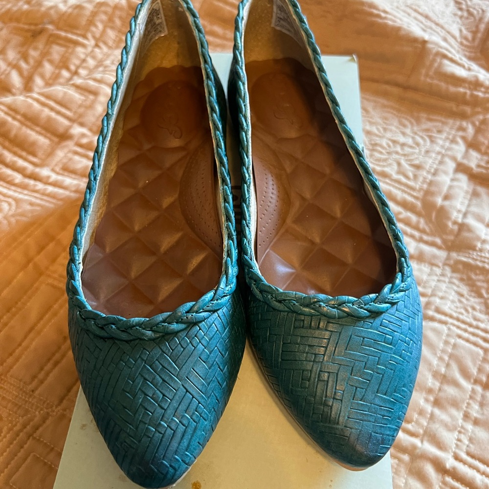 Reef Teal Braided Women's Flats